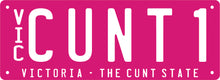 Load image into Gallery viewer, Number Plate - CUNT1 VIC PLATE