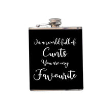 Load image into Gallery viewer, Black Hip Flask 180ml - Personalised