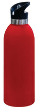 Load image into Gallery viewer, 1 LITRE Personalised Drink Bottle LARGE Stainless Steel Laser Engraved Colour Rubber Paint Coating Matte - fair-dinkum-gifts