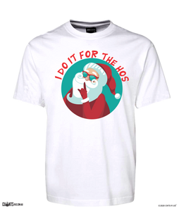 I Do It For The Hos Santa Christmas T-shirt CRU01-1HT-24035