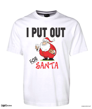Load image into Gallery viewer, I Put Out For Santa T-shirt CRU01-1HT-24032