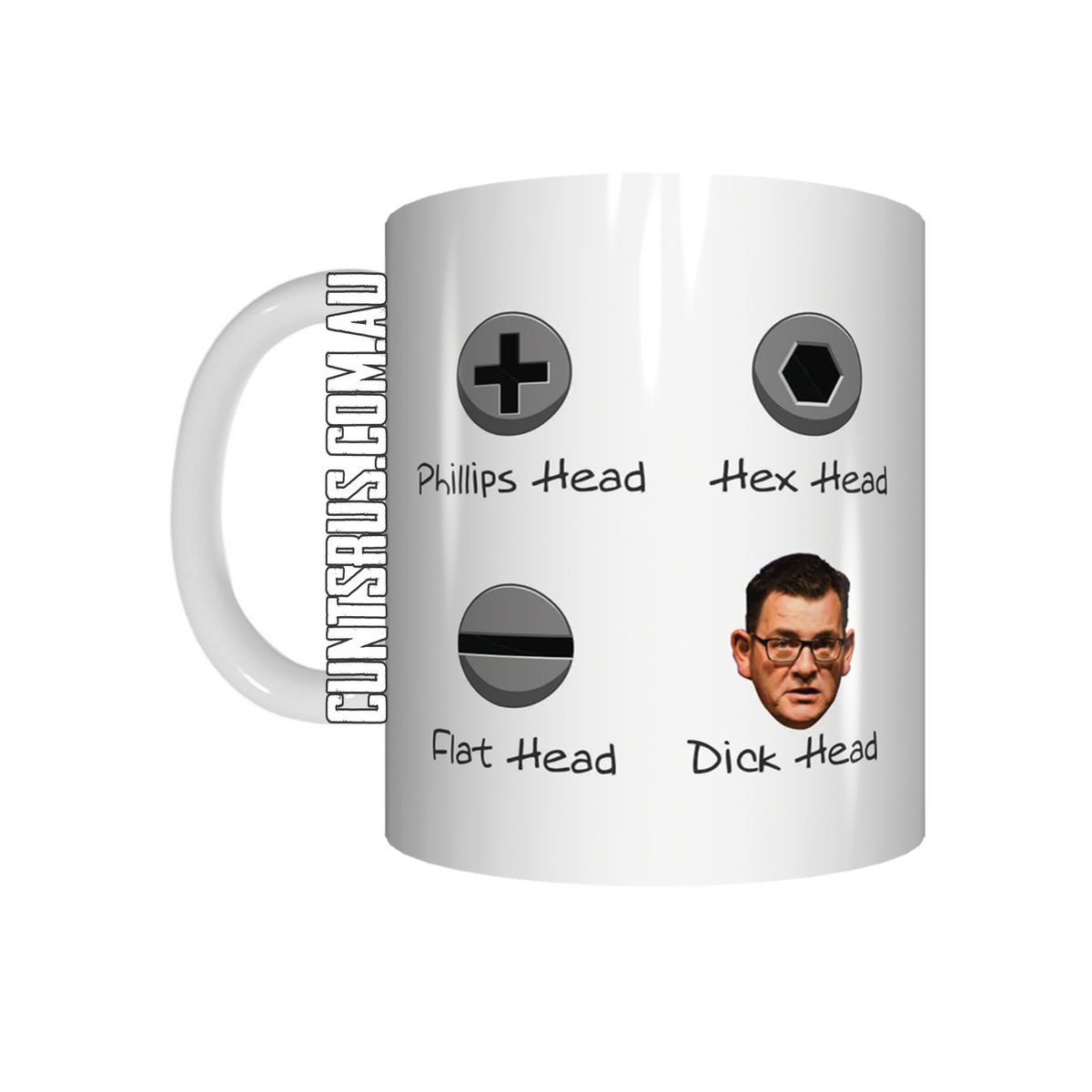 Phillips Head Hex Head Flat Head Dick Head Coffee Mug CRU079212128