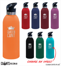 Load image into Gallery viewer, Queen Cunt 1 Litre Drink Bottle Laser Engraved Gift - CRU08-68-21005