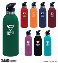 Load image into Gallery viewer, Super Cunt 1 Litre Drink Bottle Laser Engraved Gift - CRU08-68-21001