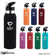 Load image into Gallery viewer, Super Cunt 500ml Drink Bottle Laser Engraved Gift CRU08-67-21001