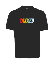 Load image into Gallery viewer, VAXXED T-SHIRT WITH COLOURED LETTERS FDG01-1HT-23036