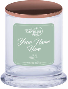 PERSONALISED Soy Scented Candle Gift Customise Your Text