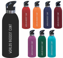 Load image into Gallery viewer, World's Biggest Cunt 1 Litre Drink Bottle Laser Engraved Gift - CRU08-68-21012