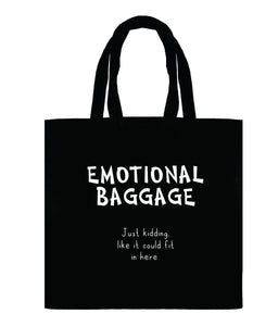 Emotional baggage! Just kidding like it could fit in here Calico Tote Bag - CRU09-746B-33004