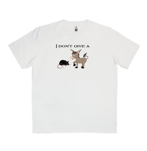I don't give a rat's ass T-Shirt Adult Tee CRU01-1HT-12187