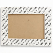 Load image into Gallery viewer, Repeating cunt pattern wooden frame
