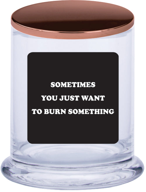 Sometimes you just want to burn something Scented Candle CRU05-01-12209