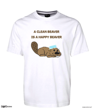Load image into Gallery viewer, A Clean Beaver Is A Happy Beaver T-Shirt CRU01-1HT-12172
