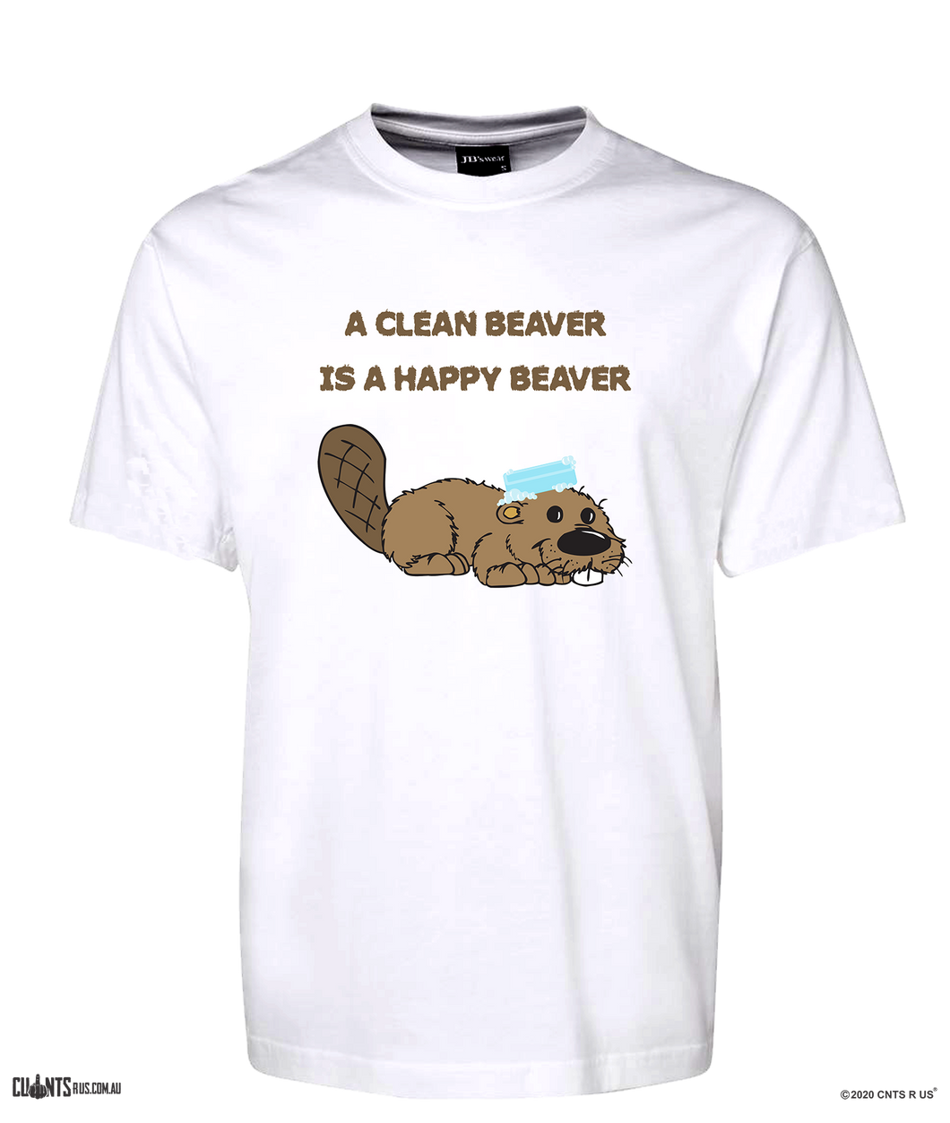A Clean Beaver Is A Happy Beaver T-Shirt CRU01-1HT-12172