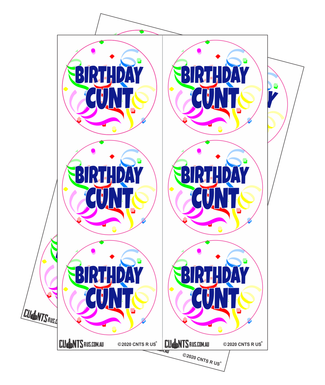 Sticker Pack - Birthday Cunt CRU18-23R-11041