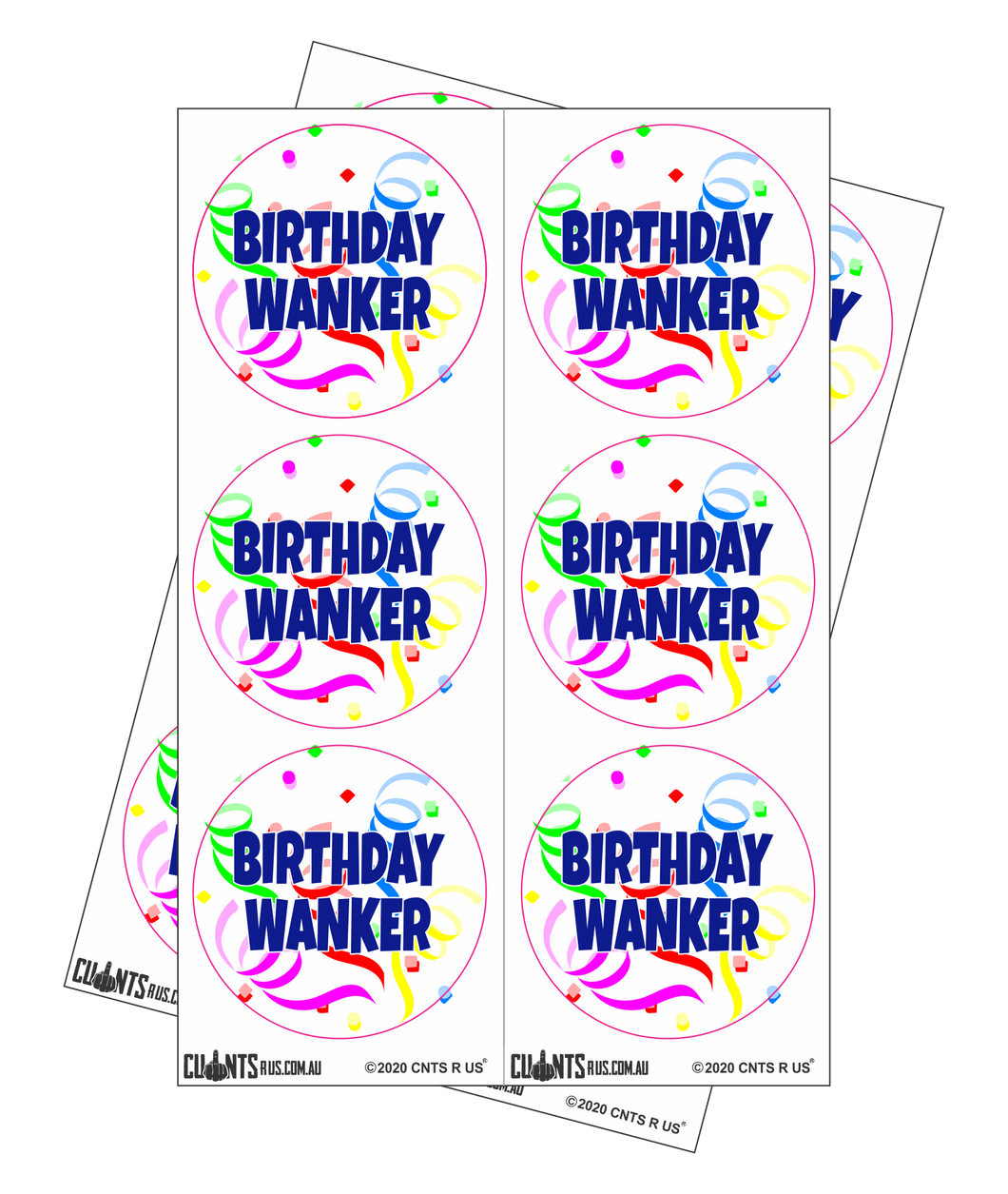 Sticker Pack - Birthday Wanker CRU18-23R-11042