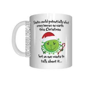 Santa Could Potentially Infect Every House On Earth This Xmas Coffee Mug CRU07-92-12123