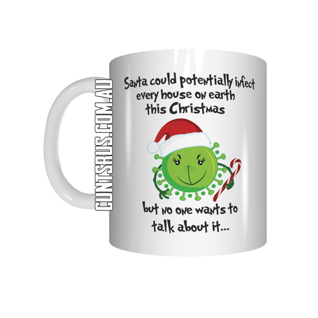 Santa Could Potentially Infect Every House On Earth This Xmas Coffee Mug CRU07-92-12123