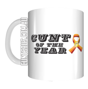 Cunt Of The Year Award Coffee Mug Gift CRU07-92-8191