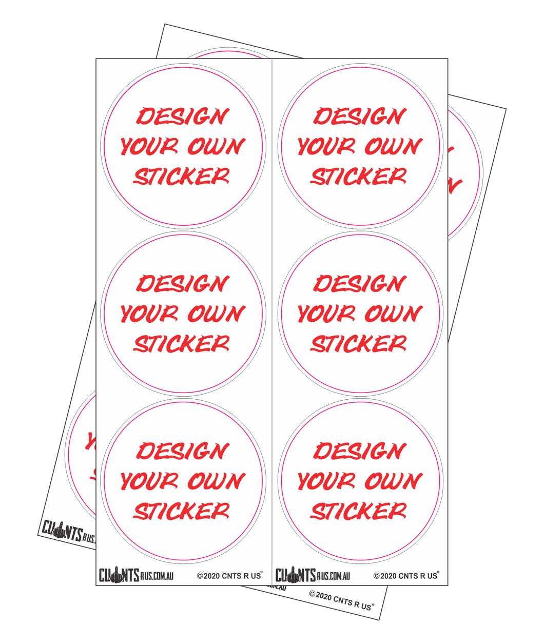 Design Your Own Sticker - Pack of 12 CRU18-23R-11060