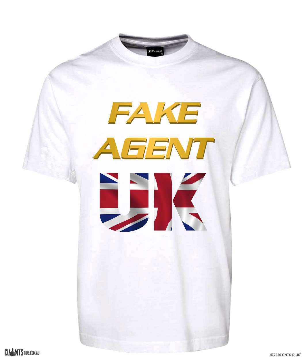 Fake Agent UK T-Shirt Adult Porn Tee British Flag CRU01-1HT-24006