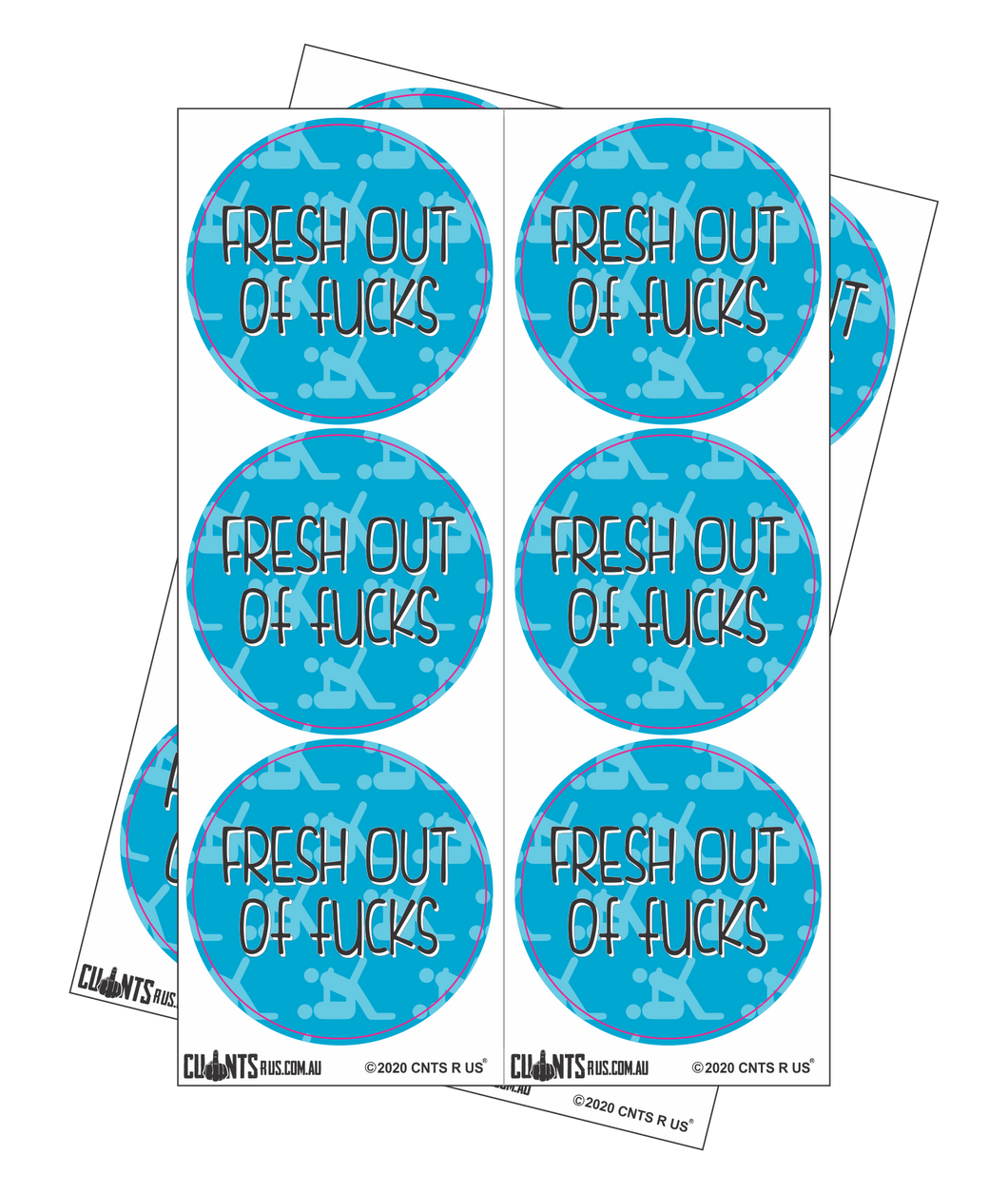 Sticker Pack - Fresh Out Of Fucks CRU18-23R-11049