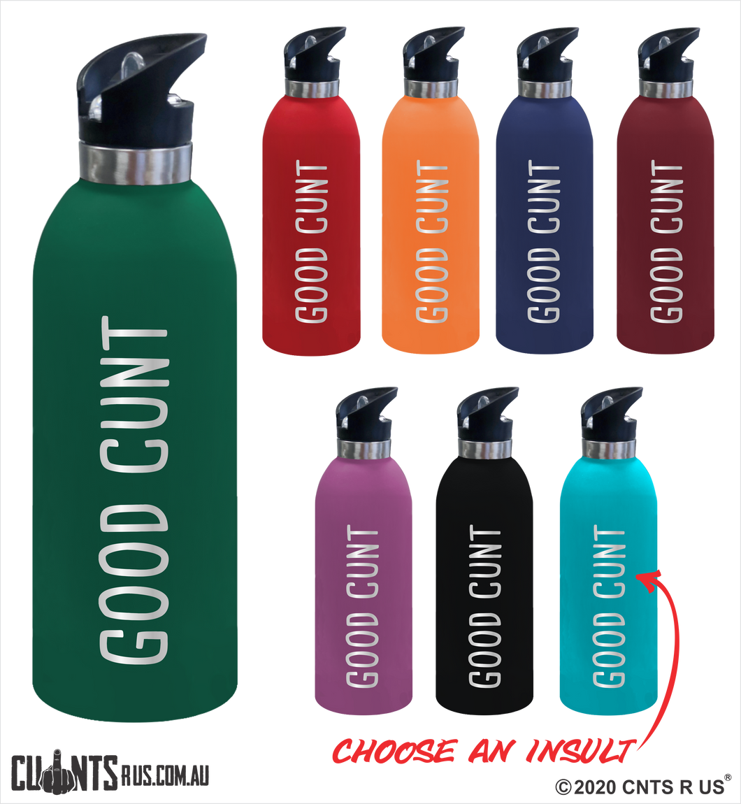 Good Cunt 1 Litre Drink Bottle Laser Engraved Gift - CRU08-68-21008