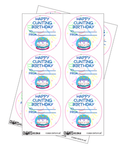 Sticker Pack - Happy Cunting Birthday CRU18-23R-11051