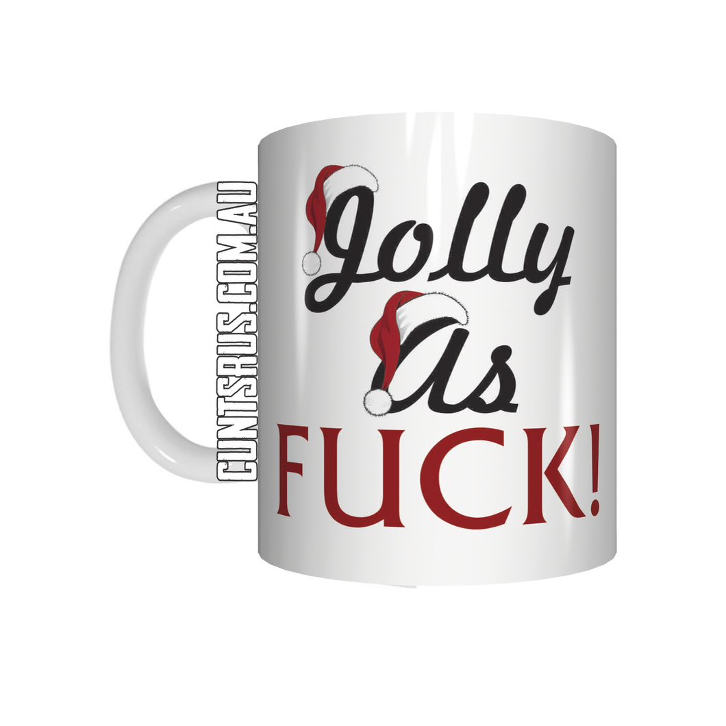 Jolly As Fuck Funny Christmas mug CRU07-92-12092