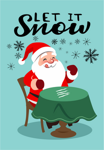 Let It Snow Christmas Magnet  CRU12-28-3101