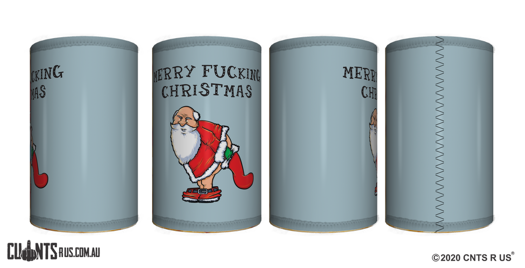 Merry Fucking Christmas Stubby Holder CRU26-40-50021