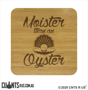 Set of 4 Coasters - Moister Than An Oyster CRU28-BB-29001