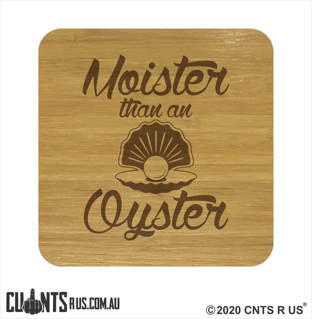 Set of 4 Coasters - Moister Than An Oyster CRU28-BB-29001