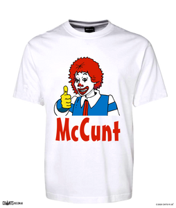 McCunt T-Shirt Ronald McDonald Clown Style Tee CRU01-1HT-24003