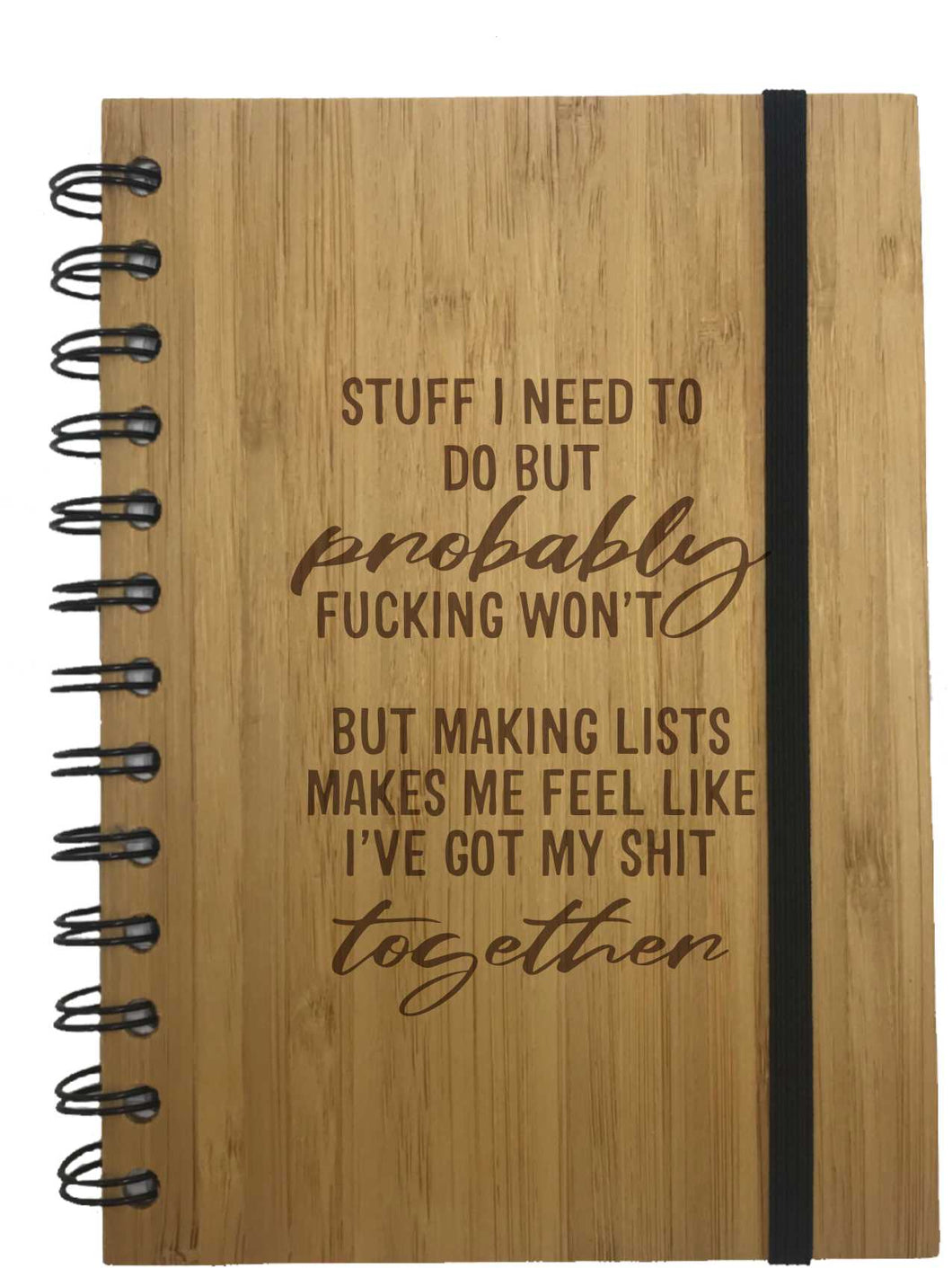 Stuff I Need To Do Eco Friendly Bamboo Notebook For Lazy People