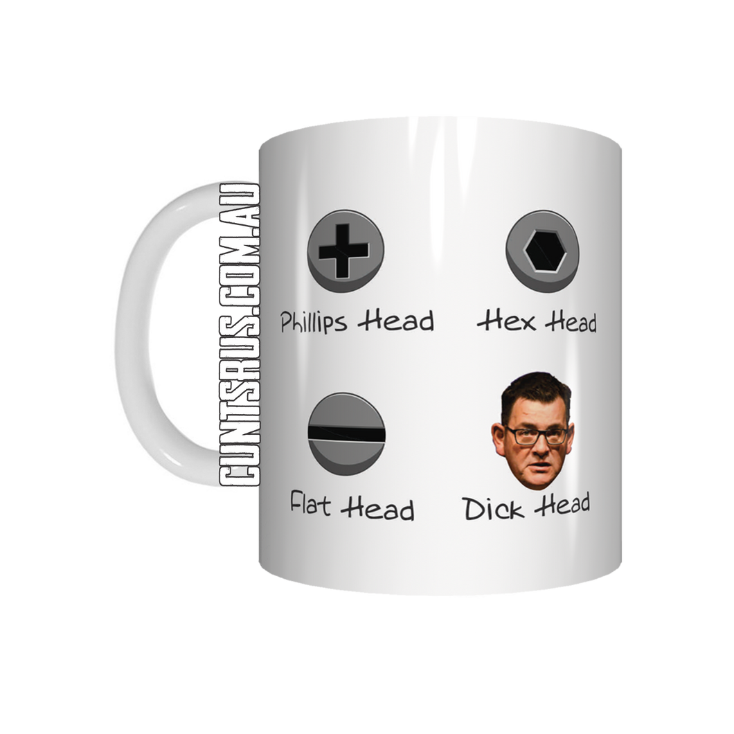 Phillips Head Hex Head Flat Head Dick Head Coffee Mug CRU07-92-12128