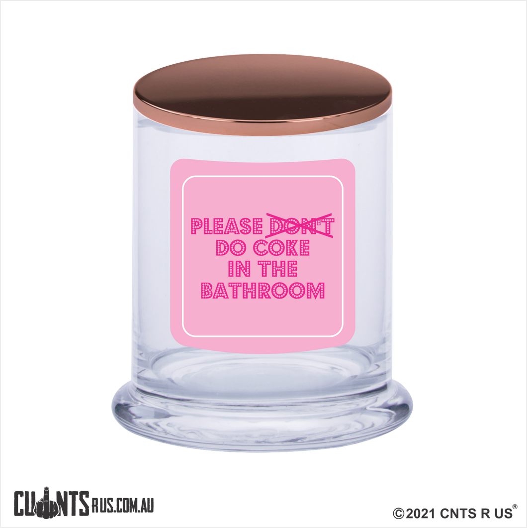 Please Do Coke In The Bathroom Scented Candle