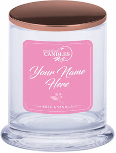 PERSONALISED Soy Scented Candle Gift Customise Your Text