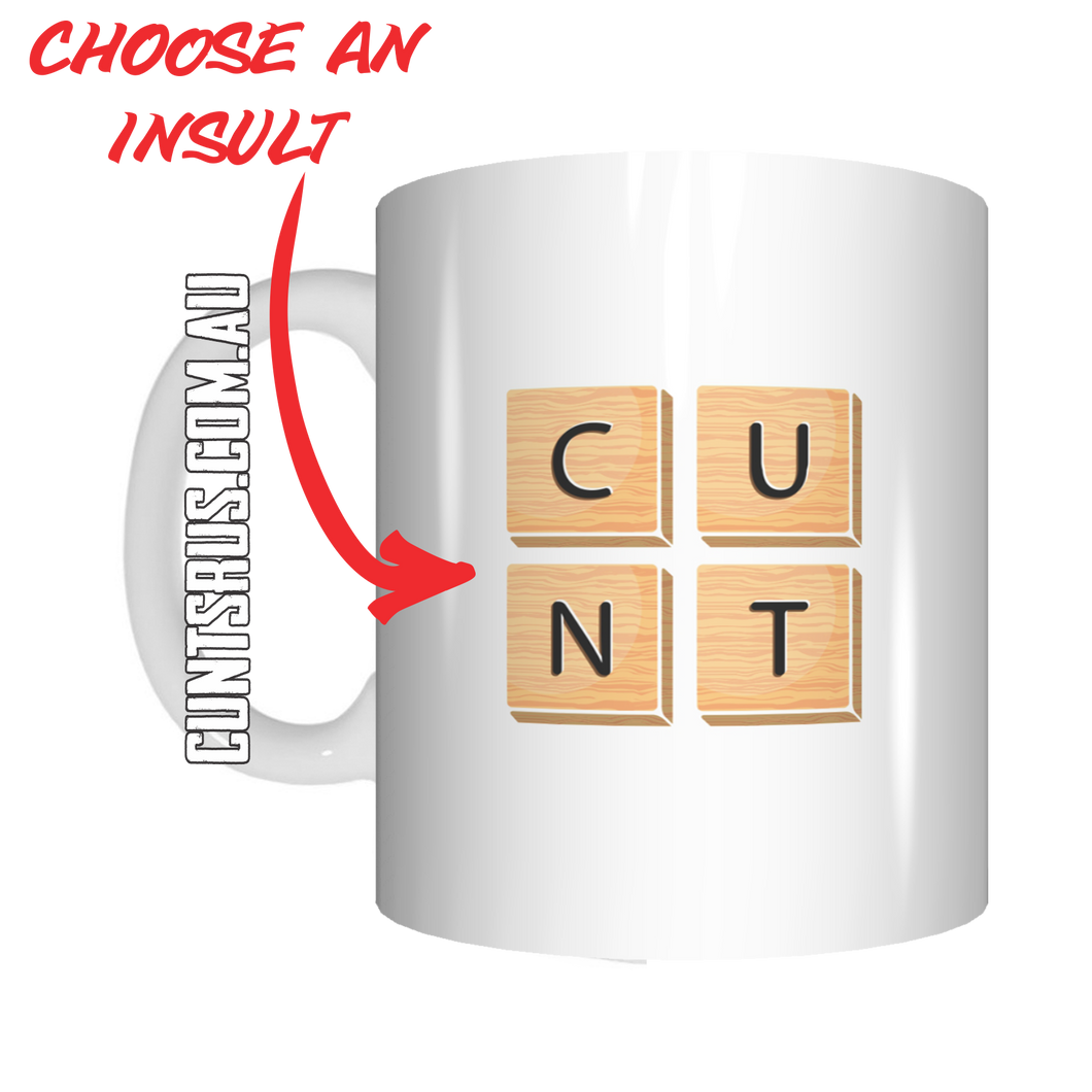 Scrabble Cunt Coffee Mug Gift CRU07-92-12057