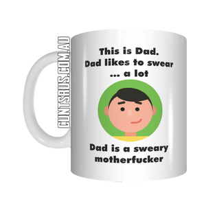 This Is Dad Sweary Motherfucker Coffee Mug Gift For Father's Day CRU07-92-12026