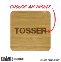Load image into Gallery viewer, Set of 4 TOSSER Coasters - CRU28-BB-29010
