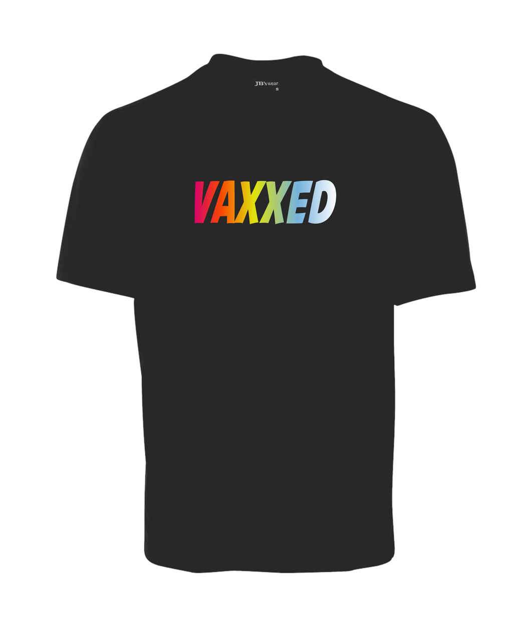 VAXXED T-SHIRT WITH COLOURED LETTERS FDG01-1HT-23036