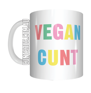 Vegan Cunt Colourful Coffee Mug Gift CRU07-92-8202