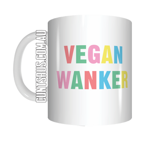 Vegan Wanker Colourful Coffee Mug Gift CRU07-92-8203