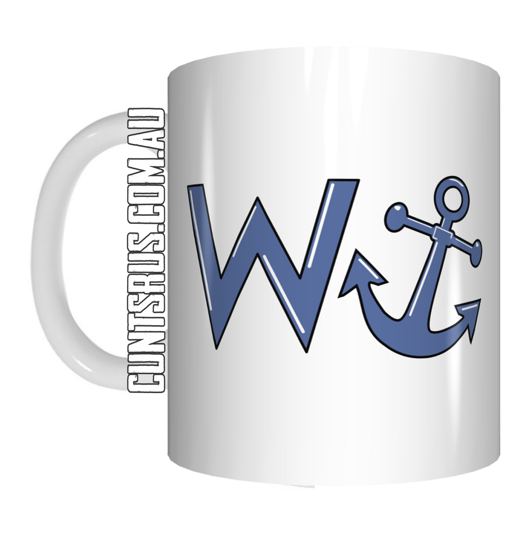 W - Anchor ! Coffee Mug Gift CRU07-92-12063
