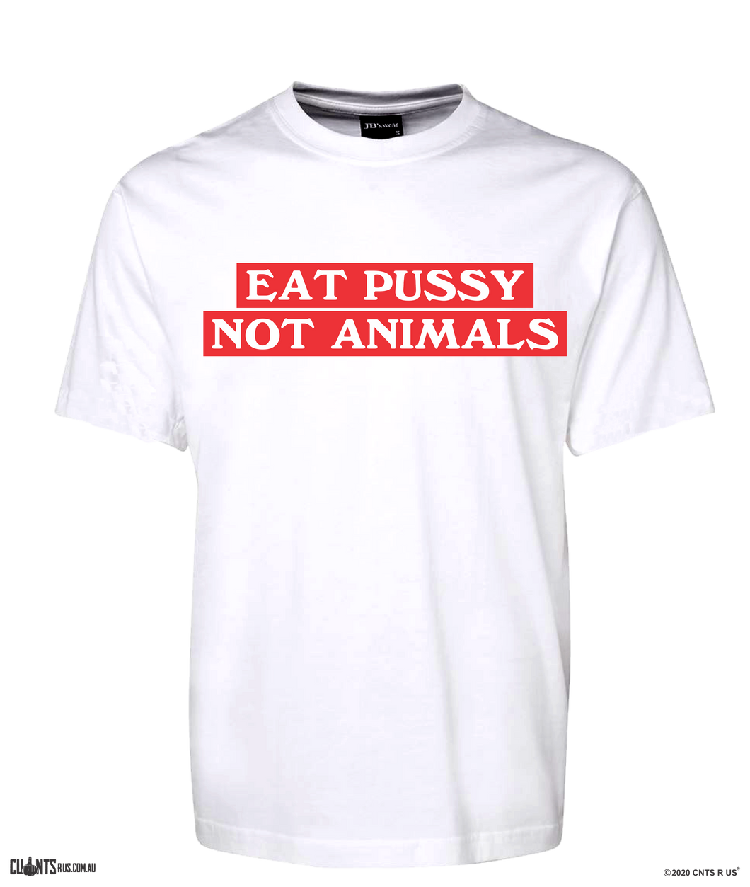 EAT PUSSY NOT ANIMALS T-shirt CRU01-1HT-30001
